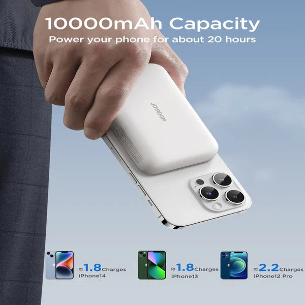 Joyroom JR-W020 Magnetic Wireless Power Bank Black - 10000mah Capacity With Magsafe