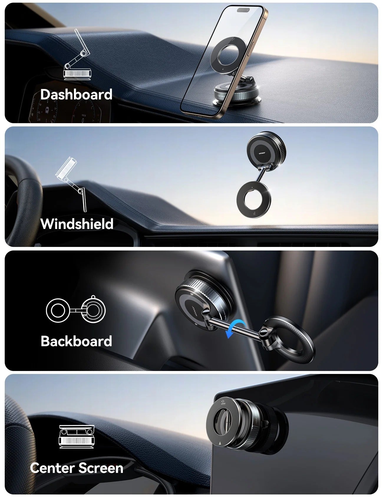 Grips Phone Mount Magsafe Suction Cup